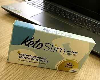 Фото упаковки капсул Keto Slim для похудения